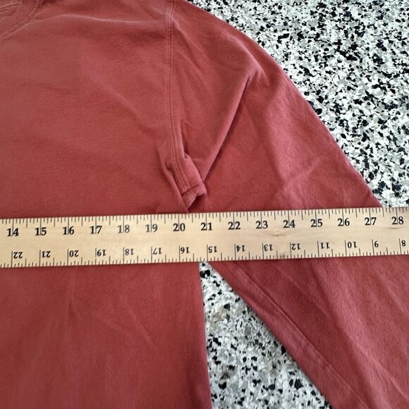 Life Is Good Crusher Shirt Mens Large Long Sleeve Coral Orange Graphic Print - Picture 2 of 8